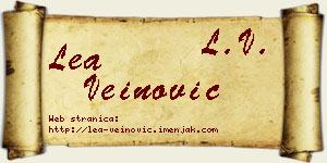 Lea Veinović vizit kartica